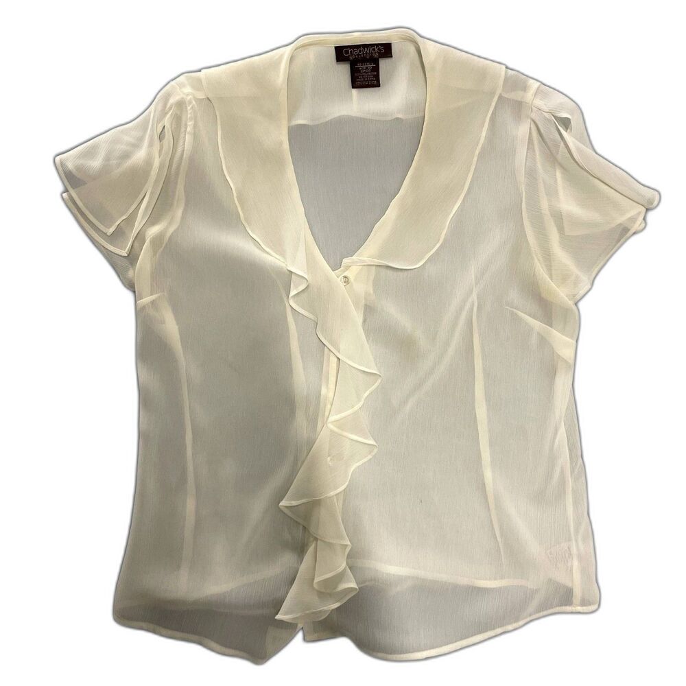 Cottage Core Blouse, Ruffle Sleeve,